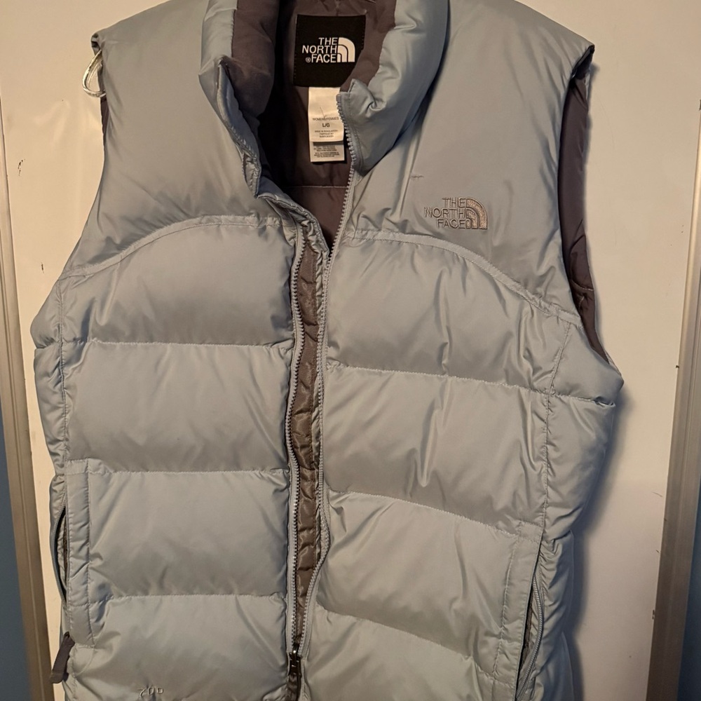 The North Face Woman’s Light Blue Puffer Vest